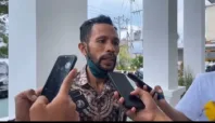 Agus Salin R Tampilang bakal laporkan LPP Tipikor terkait tduduhan palsu. (mimbarFoto/Nuk)