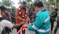 Bupati Halsel resmikan proyek dibangun Harita Nickel Media Berjaringan Indonesia Timur