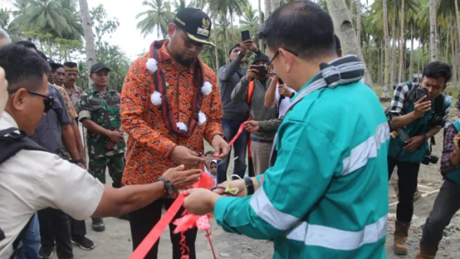 Bupati Halsel resmikan proyek dibangun Harita Nickel Media Berjaringan Indonesia Timur