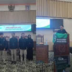 Proses Pelantikan Pengurus HMI Komisariat Airlangga (Kiri) yang dipimpin oleh Ilham Layli Mursidi, Ketua HMI Cabang Banyuwangi (Kanan) (MimbarFoto/Abdy)