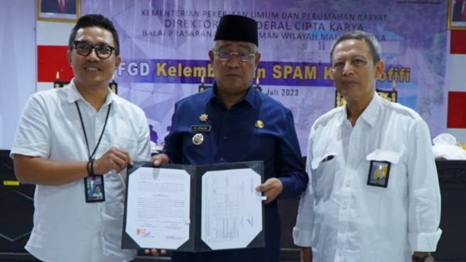 FGD klembagaan SPAM Kota Tidore Media Berjaringan Indonesia Timur