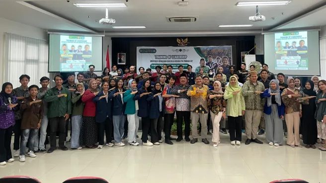 Training of Leadership Moderasi Beragama dan Bela Negara Perguruan Tinggi Umum Sukses digelar 1 Foto Bersama Kegiatan Training of Leadership Moderasi Beragama dan Bela Negara (MimbarFoto/Abdy)