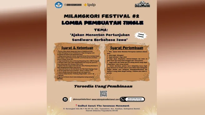 MILANGKORI Festival 2 Kembali Digelar, Kelompok Sedhut Senut Membuka Kompetisi Pembuatan Jingle 1 Milangkori Media Berjaringan Indonesia Timur
