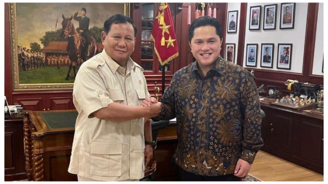 Erick Thohit temui Prabowo 1 | Media Berjaringan Indonesia Timur