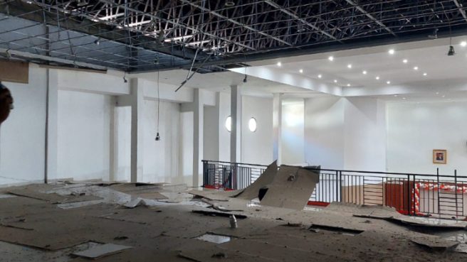 plafon ambruk Media Berjaringan Indonesia Timur