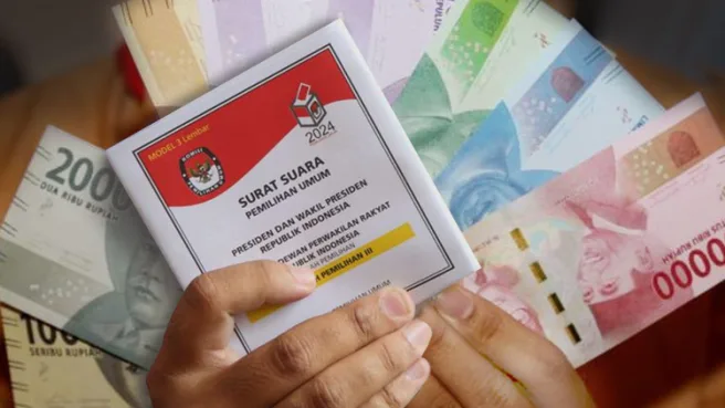 ilsutrasi politik uang | Media Berjaringan Indonesia Timur