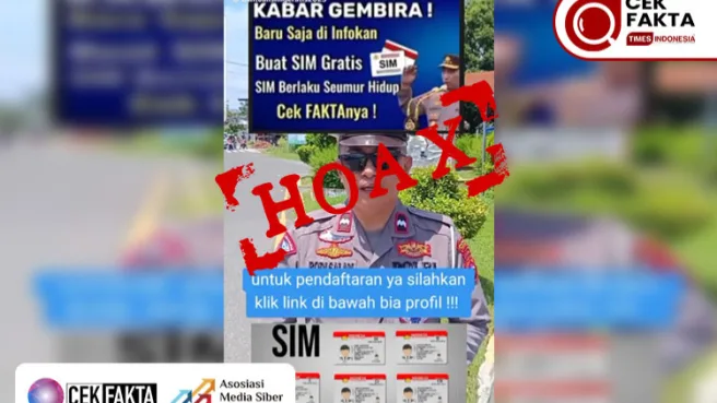 tidak benar SIM Gratis | Media Berjaringan Indonesia Timur