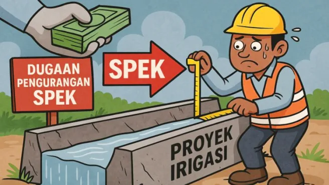 Ilsutrasi Proyek Irigasi Media Berjaringan Indonesia Timur