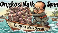 ilustrasi naik speedboat bawa uang Media Berjaringan Indonesia Timur