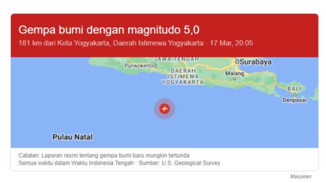 Gempa berkekuatan magnitudo 56 Media Berjaringan Indonesia Timur