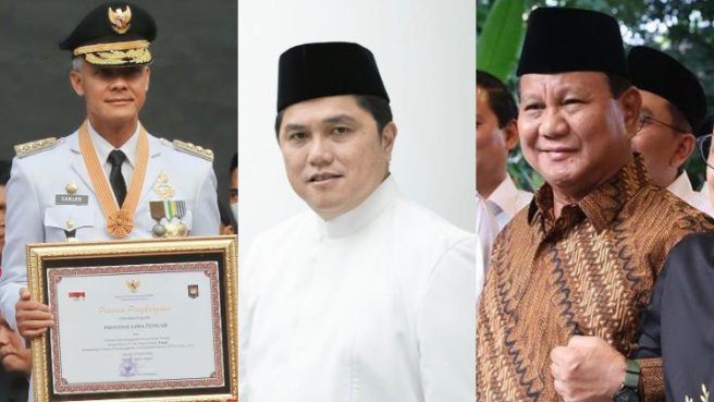 Jika Erick Thohir berpasangan dengan Ganjar dan Prabowo Media Berjaringan Indonesia Timur