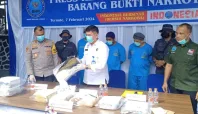 BNN Maluku Utara musnahkan paket sabu dan ganja 1 Media Berjaringan Indonesia Timur