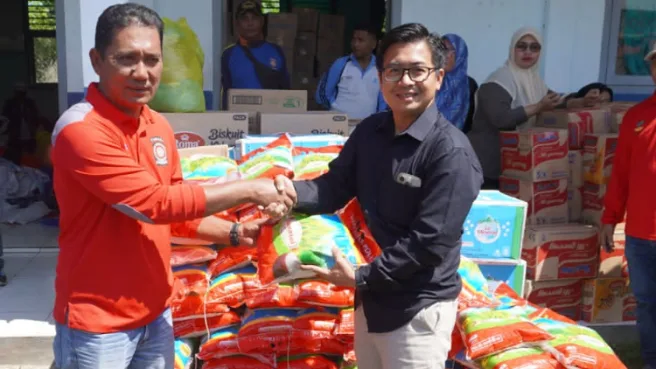 Harita nickel distribusi bantuan di banjir bandang rua Media Berjaringan Indonesia Timur