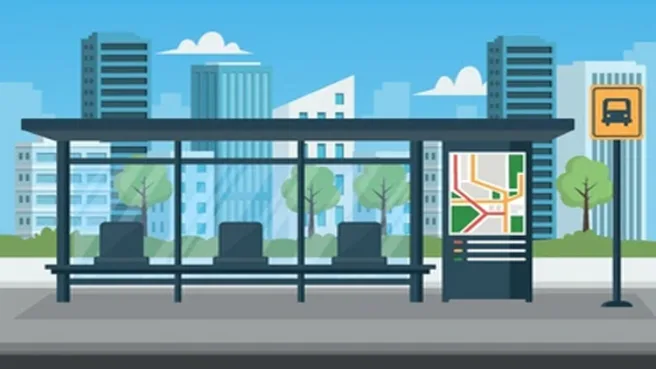 ilustrasi halte Media Berjaringan Indonesia Timur