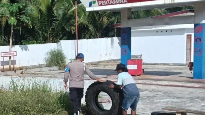 Polsek Kayoa diduga beking bos APMS Laromabati Media Berjaringan Indonesia Timur