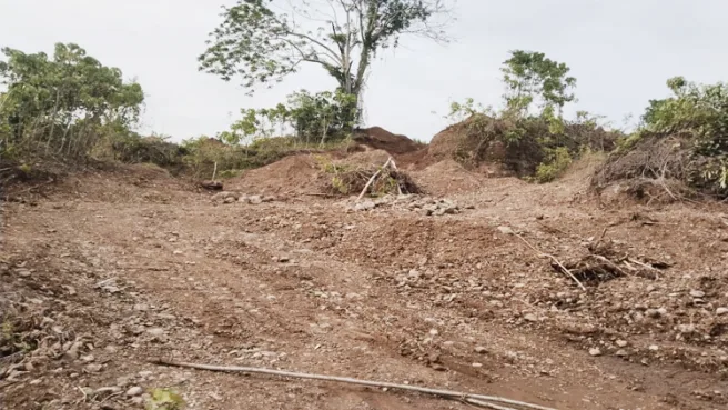 Lokasi pencurian material di Morotai Media Berjaringan Indonesia Timur